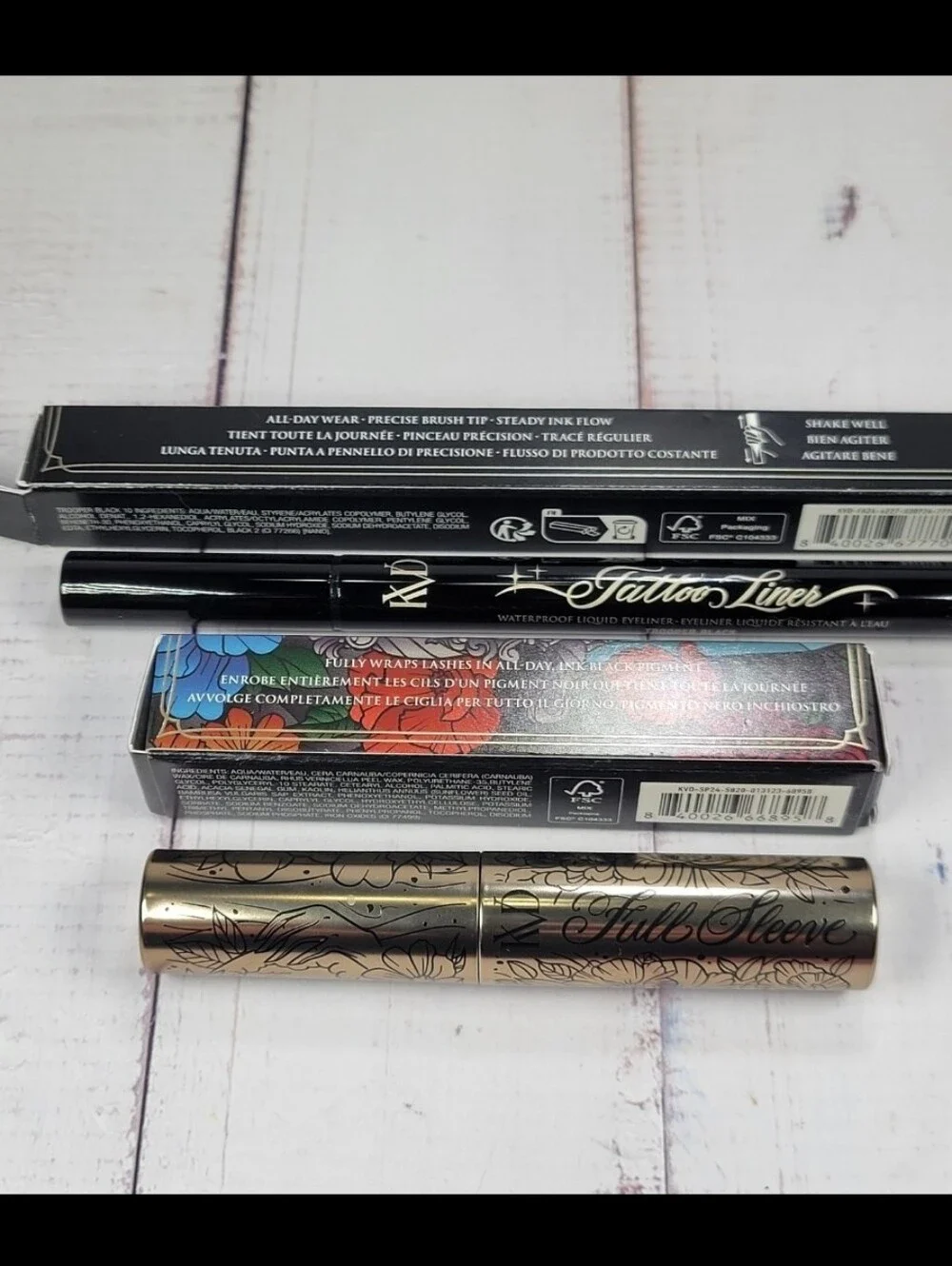 Kat Von D Tattoo Liquid Eye Liner & Full Sleeve Mascara Bundle BNIB